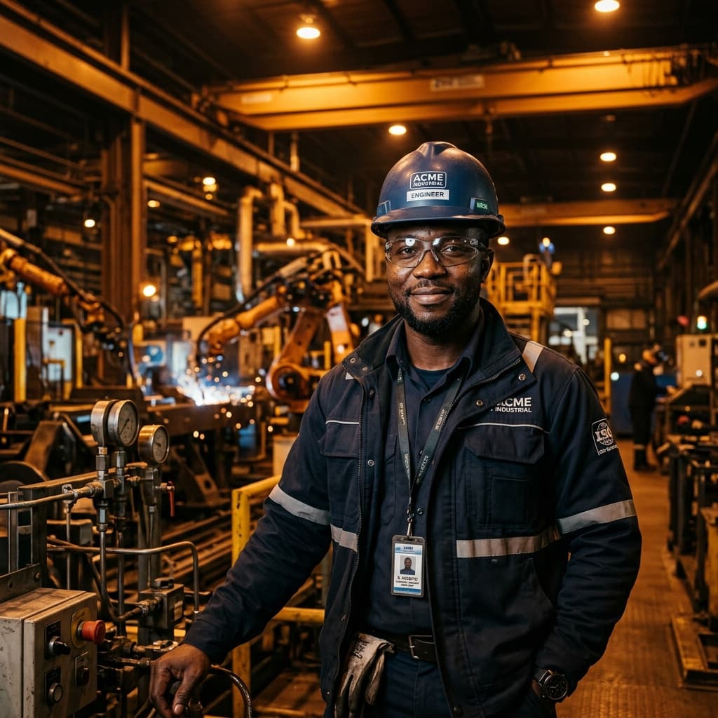 JGTS engineers reviewing technical blueprints in industrial facility